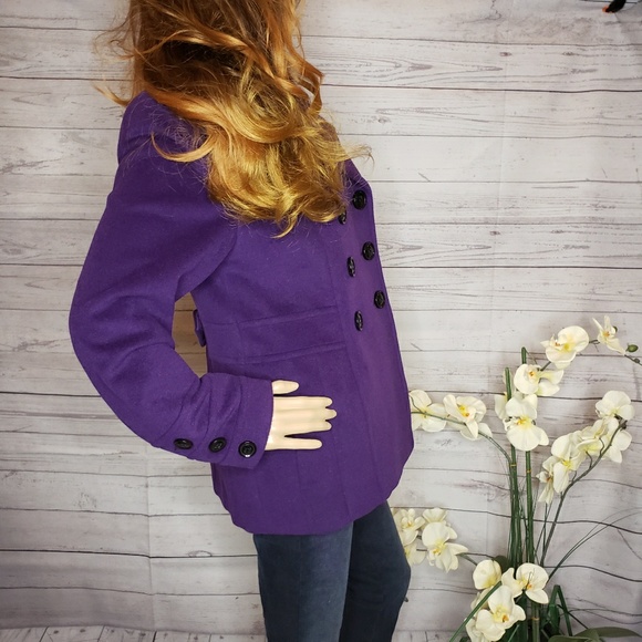 St Johna Bay Wool/Cashmere blend peacoat small - Picture 5 of 8